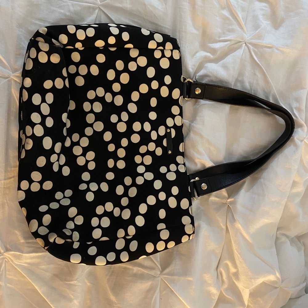Kate Spade Black and White Polka Dot Handbag